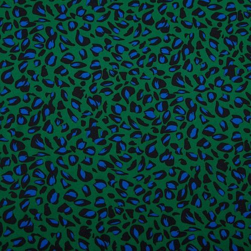 Вискоза "Лоренцо" 036-13867 зеленый принтованный