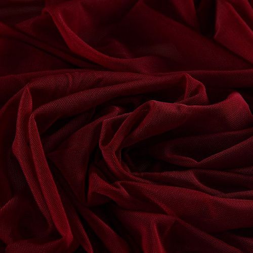 Сетка трикотажная 050-15624 вишевый однотонный