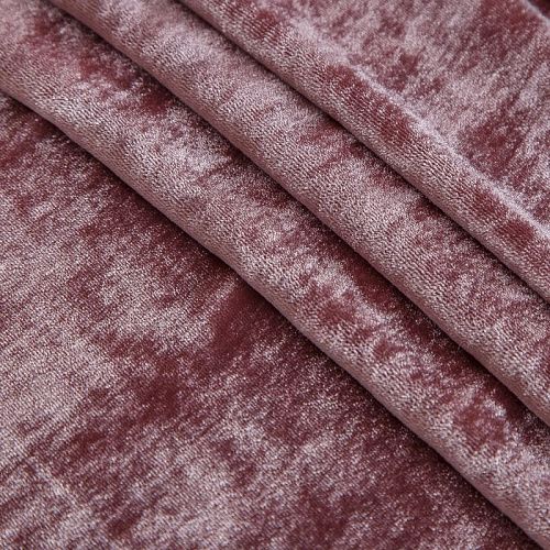 Бархат шелковый 002-17702 кораллово-розовый однотонный