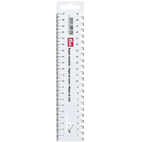 Линейка закройщика Prym 21 см пластик 610730