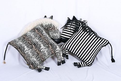 Наволочка декоративная на молнии 43х43 см ЗЕБРА 521983