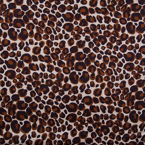 Креп вискозный 026-17668 молочный принтованный