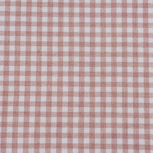 Ткань костюмная 025-11805 молочно-розовый клетка