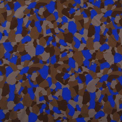 Бифлекс 005-16092 бежево-синий принтованный