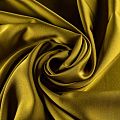 Шелк синтетический стрейч К1-391 золотисто-оливковый однотонный