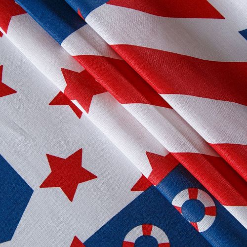 Бязь 007-13825 синий принтованный