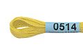 Нитки для вышивания Gamma мулине 8 м 0514 лимонный