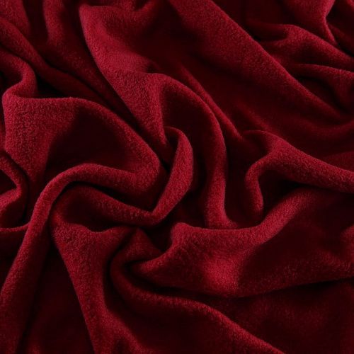 Флис 061-15713 бордовый однотонный