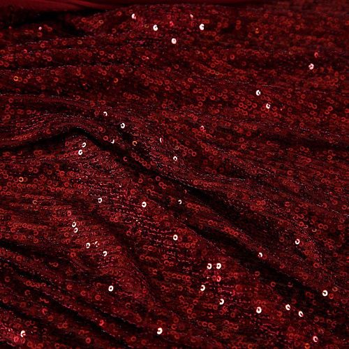 Пайетки на сетке 055-19067 вишневый