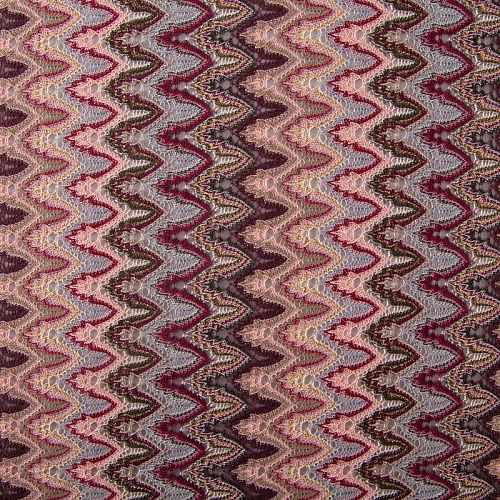 Трикотаж ажурный Missoni 056-20126 бордо мультиколор
