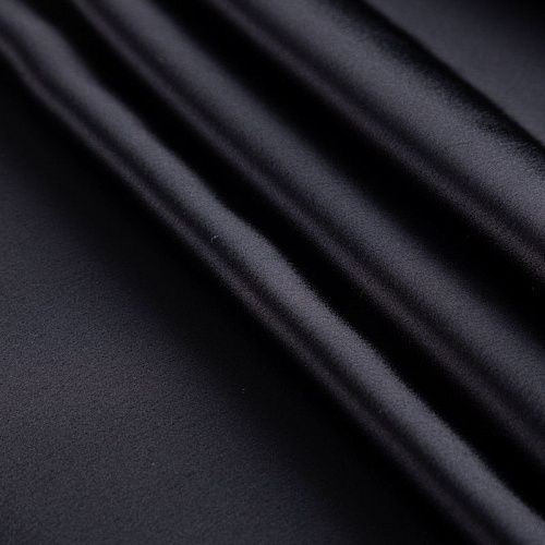 Креп кади 026-20117 черный однотонный