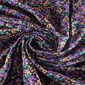 Твил-штапель 069-04020 черный принтованный