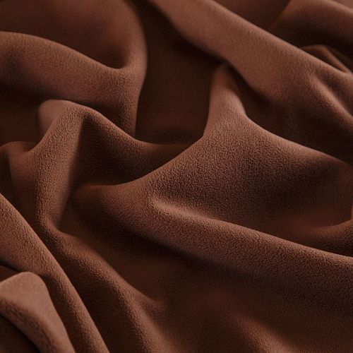 Флис 2-х сторонний на трикотажной основе 061-15588 карамельный однотонный