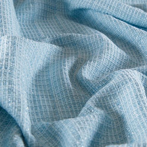 Твид шанель 052-15487 разбеленный тиффани