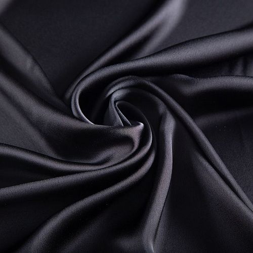 Креп кади 026-20117 черный однотонный