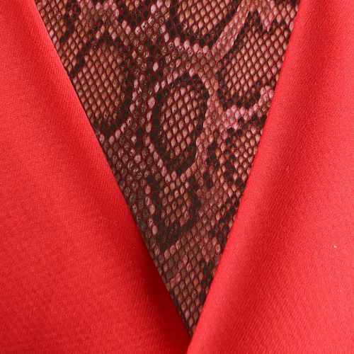 Экокожа на трикотажной основе 070-12009 красный