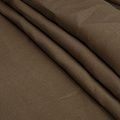 Лен натуральный 035-14722 коричневый хаки однотонный