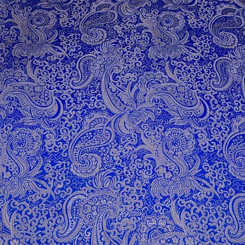 Жаккард-парча 017-18380 васильковый