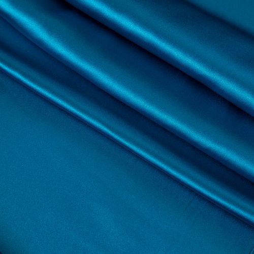 Шелк натуральный стрейч 064-20179 голубовато-бирюзовый