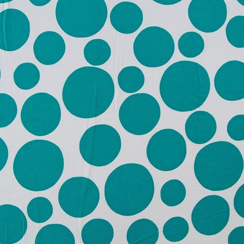 Трикотаж масло 056-12527 белый принтованный