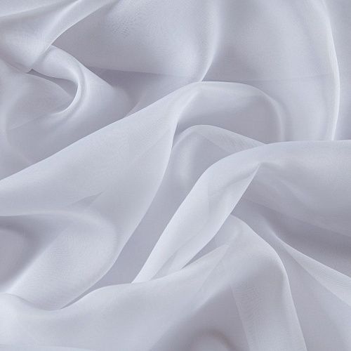 Тюль микровуаль негорючая 03-01-13702 белый однотонный