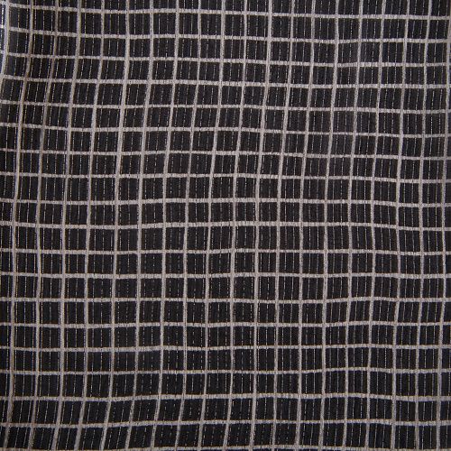 Шифон шелковый с люрексом 068-09872 черный