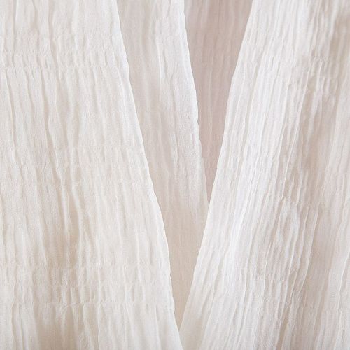 Шифон-жатка 068-16143 молочный однотонный