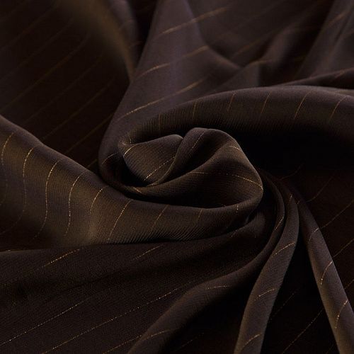 Шифон с люрексом 068-16145 шоколадный