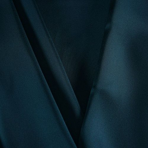 Сатин стрейч 001-11966 петроль однотонный