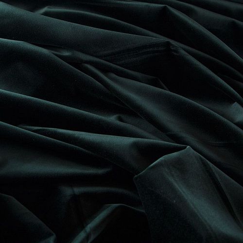 Бархат 002-12693 темно-зеленый однотонный