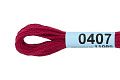 Нитки для вышивания Gamma мулине 8 м 0407 бордовый