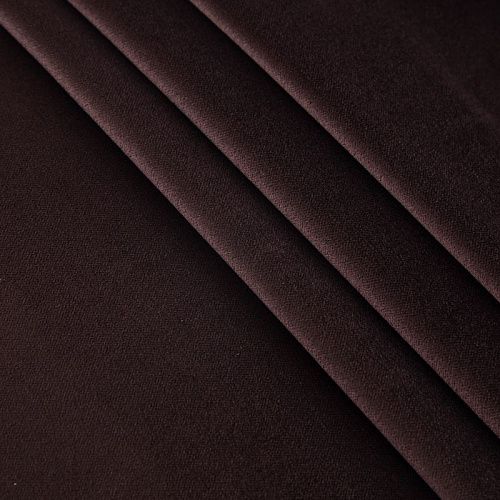 Бархат хлопковый 002-19974 шоколадный однотонный
