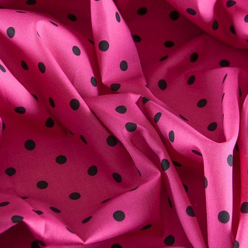 Хлопок 063-12230 розовая фуксия принтованный