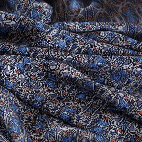 Шелк-штапель 069-17639 фиолетовый принтованный