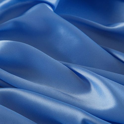 Ткань подкладочная стрейч 045-16909 небесно-голубой однотонный