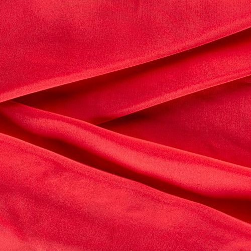 Шелк натуральный К15-1254 красный однотонный