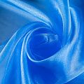 Органза К33-999 лазурно-синий однотонный col.39