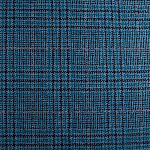 Ткань костюмная 025-14911 голубой принтованный