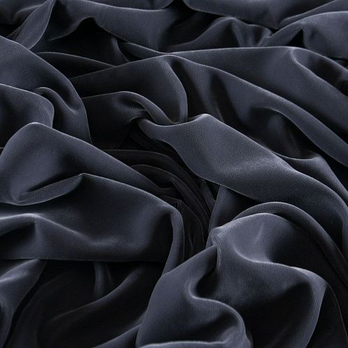 Бархат 002-12093 дымчато-серый однотонный