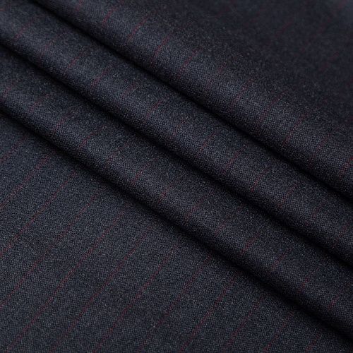 Ткань костюмная 025-19969 графит полоска