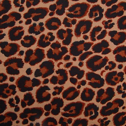 Шифон 068-17686 бежевый принтованный