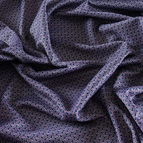 Трикотаж жаккардовый 056-12026 синий