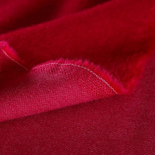 Альпака пальтовая Etro 040-19075 красно-малиновый однотонный