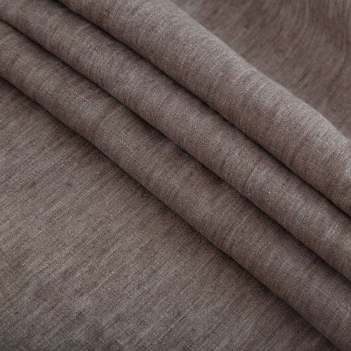 Лен натуральный 035-14631 песочный однотонный