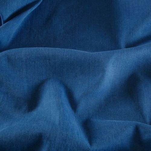 Джинс стрейч 015-17156 сине-голубой однотонный