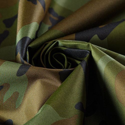 Ткань плащевая оксфорд 042-13240 зеленый принтованный