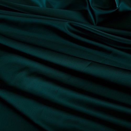 Сатин стрейч Scarlet 001-18273 темно-изумрудный однотонный