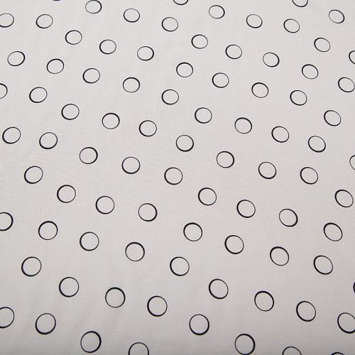 Крепдешин шелковый Dolce&Gabbana 028-19265 молочный принтованный