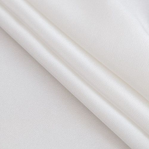 Крепдешин шелковый 028-15066 айвори однотонный