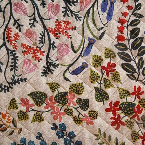 Ткань курточная 2-х сторонняя 033-14802 молочно-синий принтованный